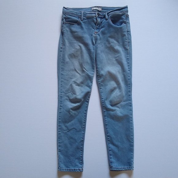 Free People Denim - Free People Light Wash Stretchy Crop Jeans Jeggings sz 28